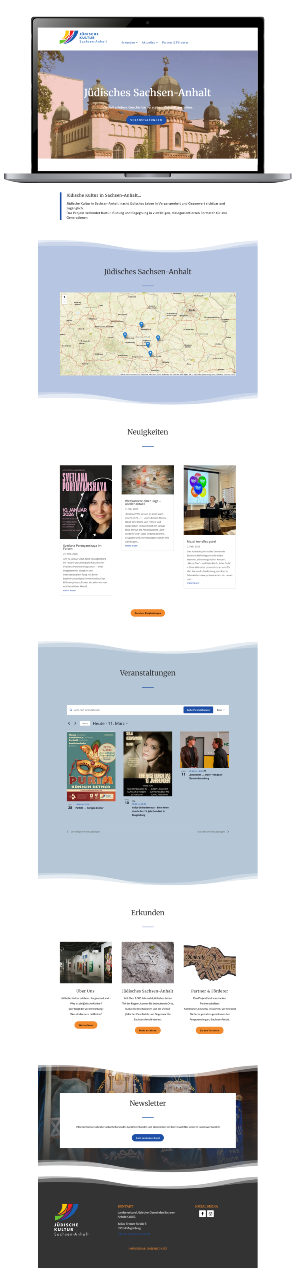 Website Gestaltung Screendesign