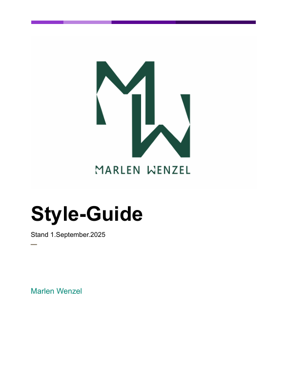 Style Guide Corporate Design Branding Solraura Grafik Design Agentur